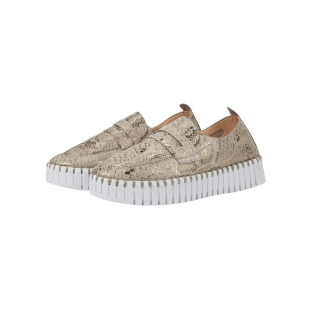 Ilse Jacobsen Tulip 3868 Platform Snake Loafer 38